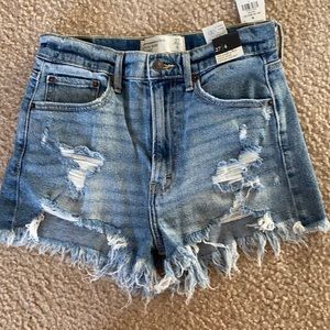 Abercrombie High Rise Mom Shorts